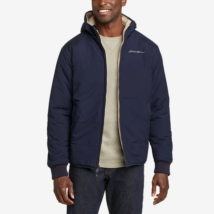 Eddie Bauer Men's Buckhorn Reversible Hooded Jacket - Atlantic Eddie Bauer