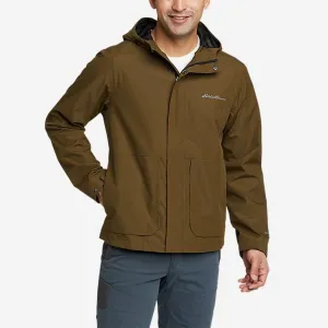 Eddie Bauer Men's Rainfoil Storm Waterproof Rain Jacket - Burnt Orange Eddie Bauer