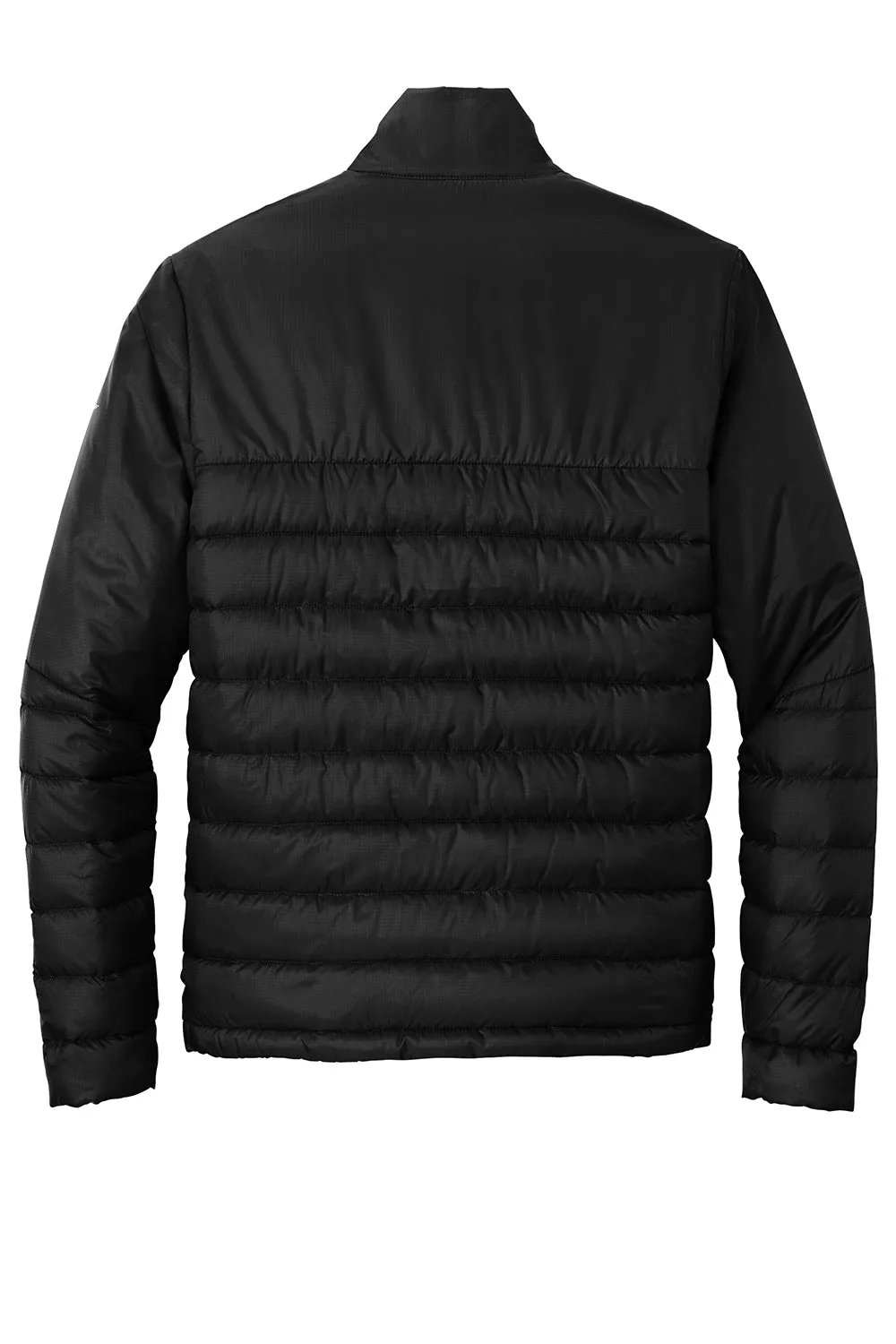 Eddie Bauer Mens Water Resistant Quilted Full Zip Jacket - Deep Black