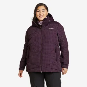 Eddie Bauer Plus Size Women's Night Ski Down Jacket - Dark Purple Eddie Bauer