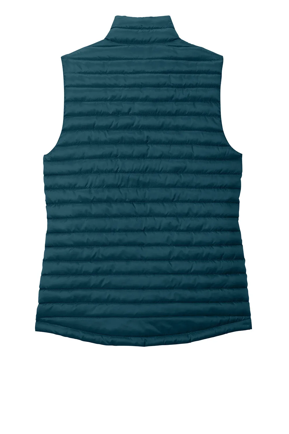 Eddie Bauer Womens Packable Quilted Water Resistant Full Zip Vest - Adriatic Blue