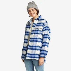 Eddie Bauer Women's Peninsula Shirt Jacket - Vivid Blue Eddie Bauer