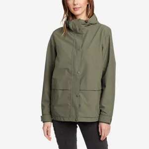 Eddie Bauer Women's Rainfoil Storm Waterproof Rain Jacket - Green Eddie Bauer