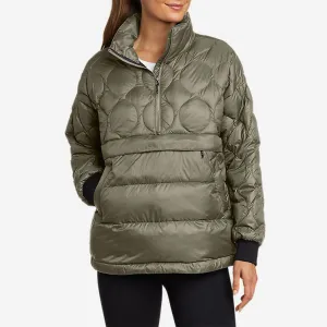 Eddie Bauer Women's Stratuslite Down Anorak Jacket - Green Eddie Bauer