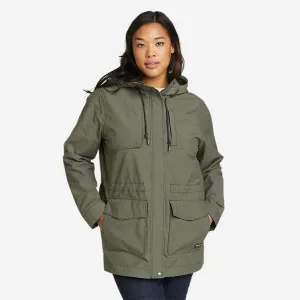 Eddie Bauer Women's Trekker Trench Coat - Light Green Eddie Bauer