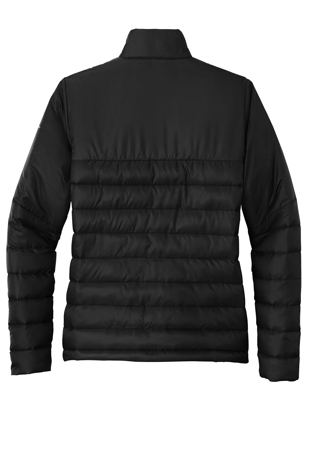 Eddie Bauer Womens Water Resistant Quilted Full Zip Jacket - Deep Black
