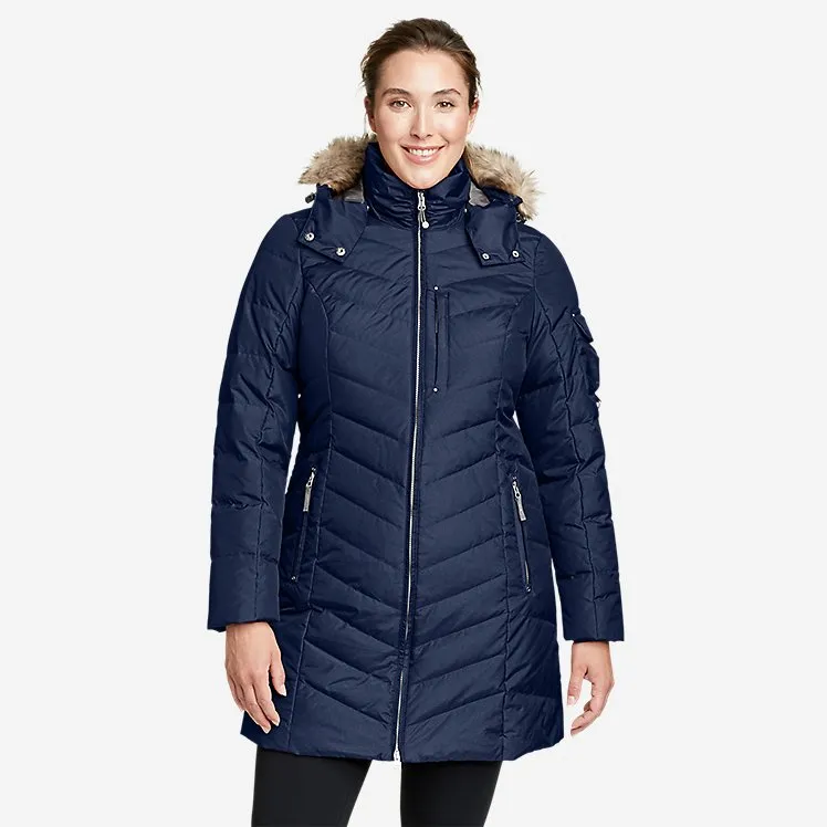 Eddie Bauer Women's Winter Coat Sun Valley Down Parka Puffer Jacket - Dark Navy Eddie Bauer