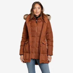 Eddie Bauer Women's Winter Coat Yukon Classic Down Parka Jacket - Tortoise Eddie Bauer