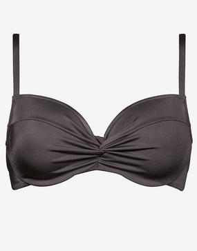 Elevation Underwired Bikini Top - Satin Zinc full coverage swim tops, cute bikini tops