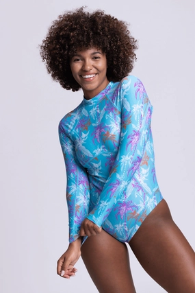 Elizabeth Zip-Up Surf Suit - Surfside all types of swimwear, stylish swimwear for all body types