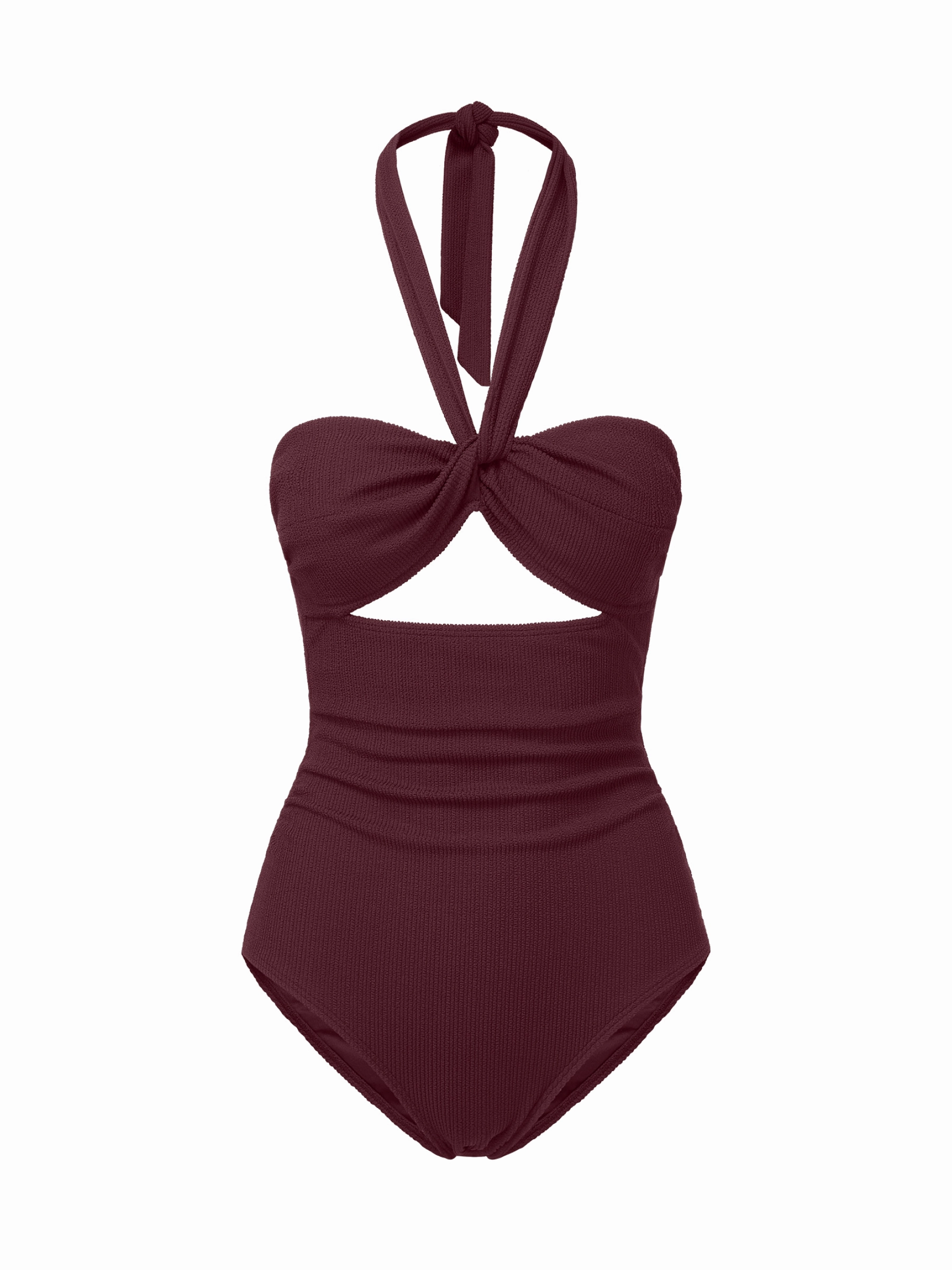 Ella One Piece Auburn Texture fashionable beach swimwear, modern womens bikinis