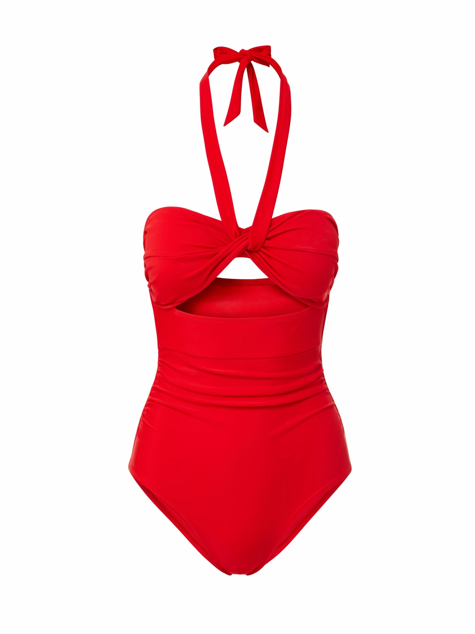 Ella One Piece Cherry Red fashionable beach swimwear, modern womens bikinis