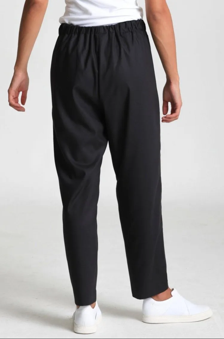 ELLE PULL-ON PANT IN ITALIAN STRETCH WOOL