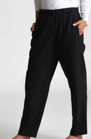 ELLE PULL-ON PANT IN ITALIAN STRETCH WOOL