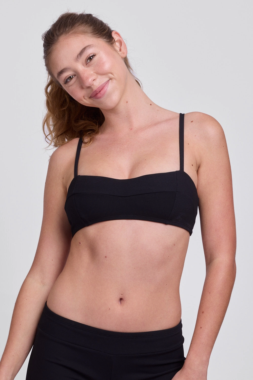 Ellen Bikini Top -  Black all purpose swimwear, comfortable swimwear for everyone