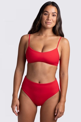 Elzie Bikini Bottom - Cherry inclusive swimwear styles, all season swimwear options