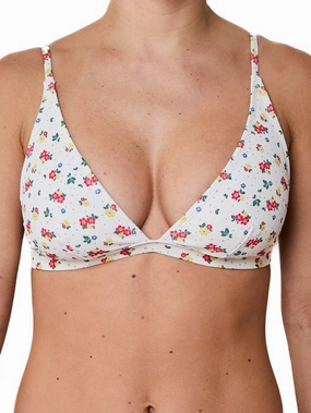 Emy Rib Bikini Top basic swimsuits for women, durable swimwear for ladies