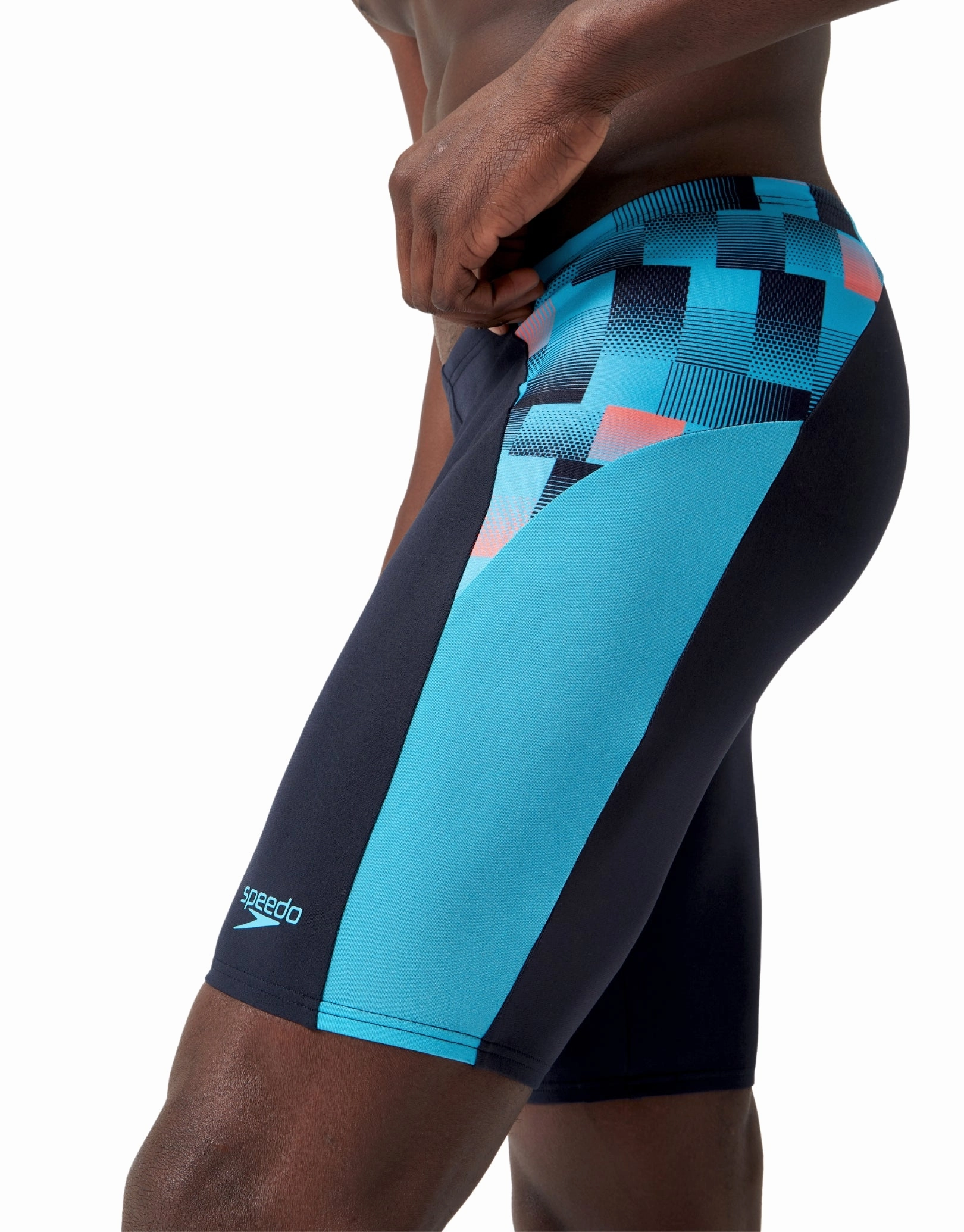 Endurance  Max Splice Swim Jammer - Navy/Blue