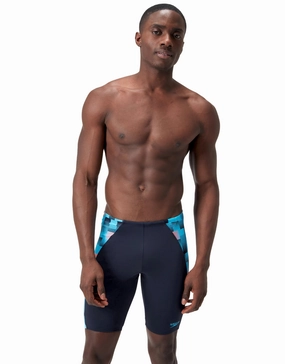 Endurance  Max Splice Swim Jammer - Navy/Blue speedo mens swimwear, speedo training swimsuits