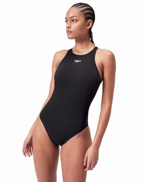 Endurance  V Back Swimsuit (Longer Body Length) - Black speedo mens swimwear, speedo training swimsuits