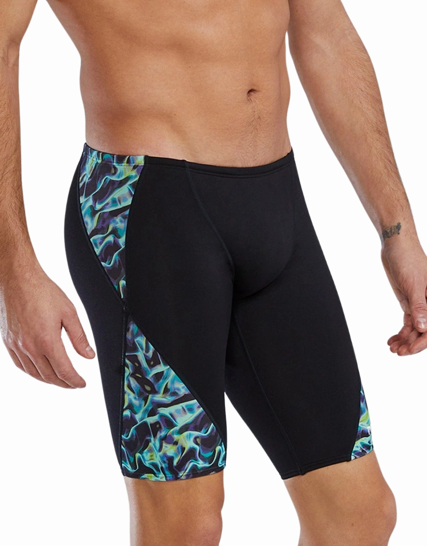 Energia Durafast Elite Blade Splice Swim Jammer - Black/Green