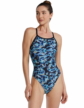Energia Durafast Elite Diamondfit Swimsuit - Blue tyr competition swimwear, tyr swimsuits for athletes