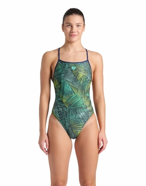Energy Booster Back Swimsuit - Navy/Green Multi arena swimwear for men, arena competitive swimsuits