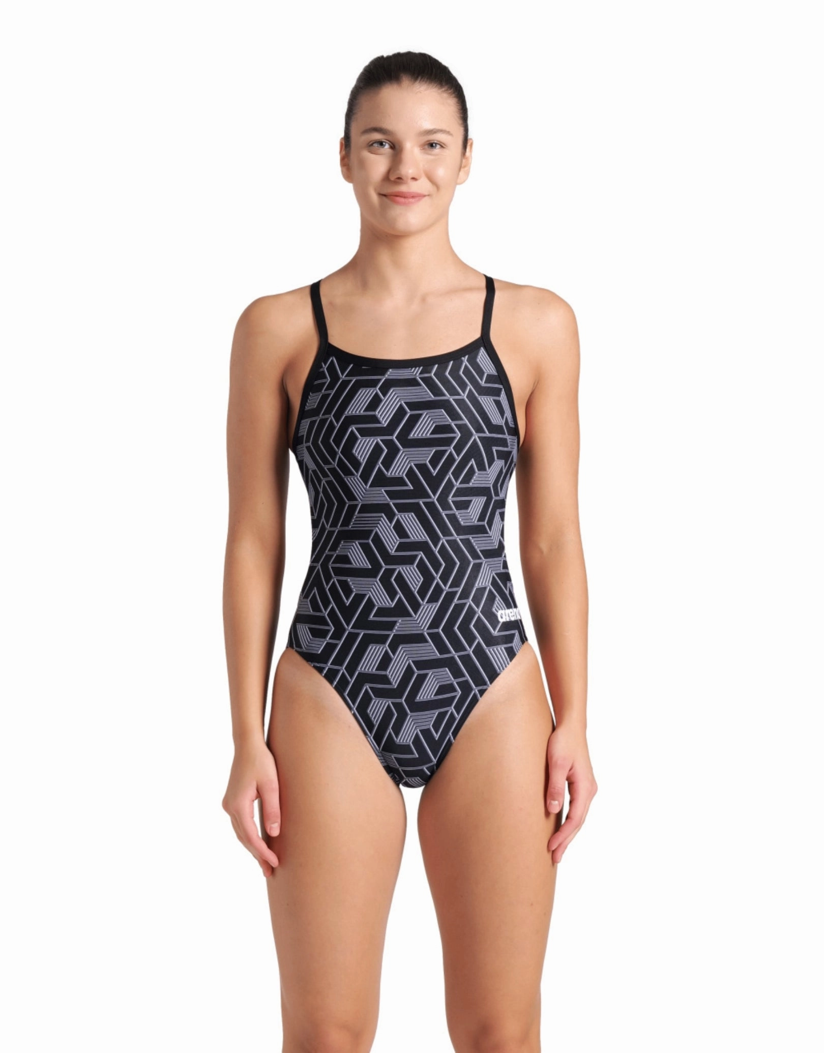 Escape Challenge Back Swimsuit - Black Team arena swimwear for men, arena competitive swimsuits