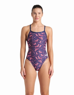Escape Challenge Back Swimsuit - Navy/Team Red arena swimwear for men, arena competitive swimsuits