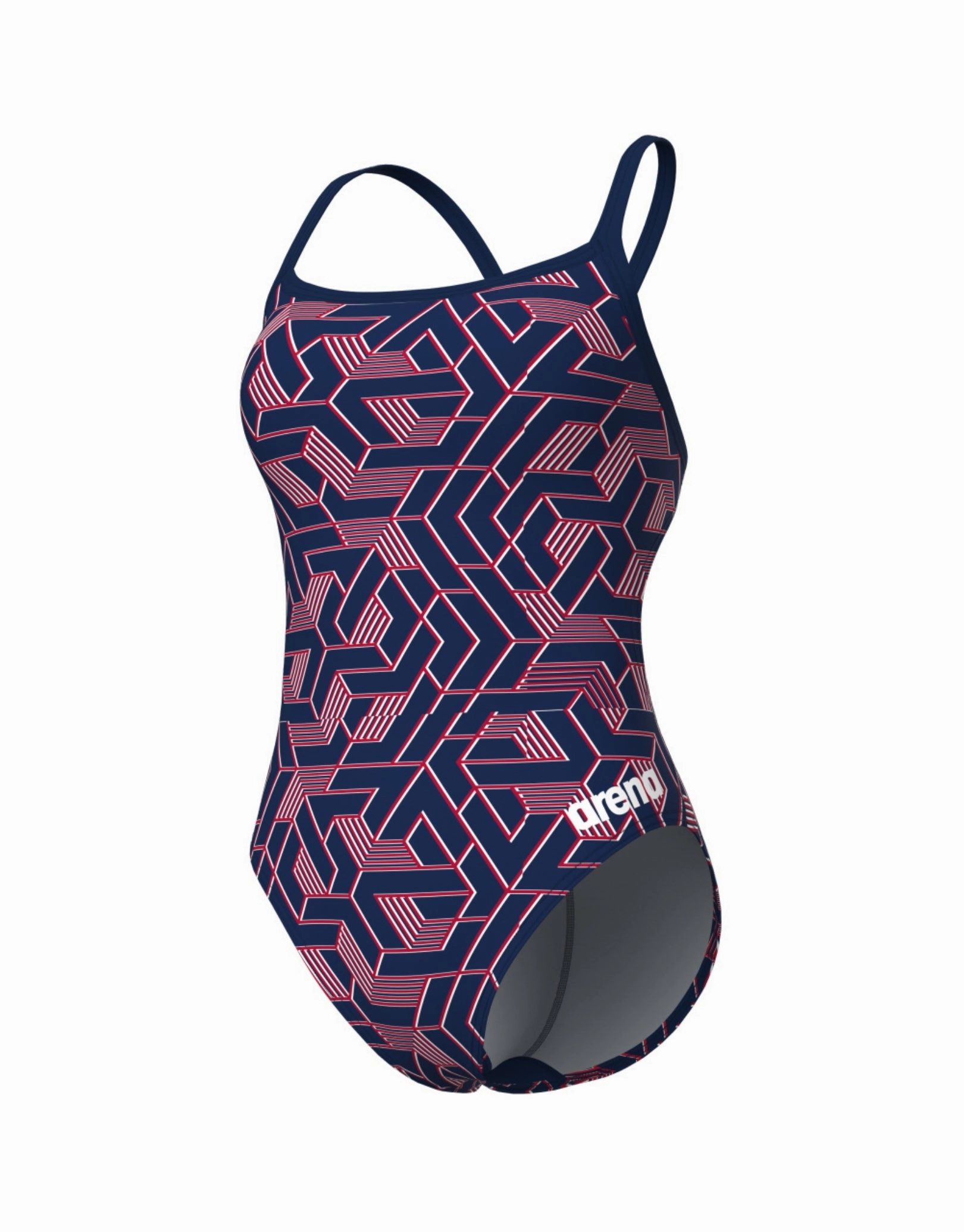Escape Challenge Back Swimsuit - Navy/Team Red