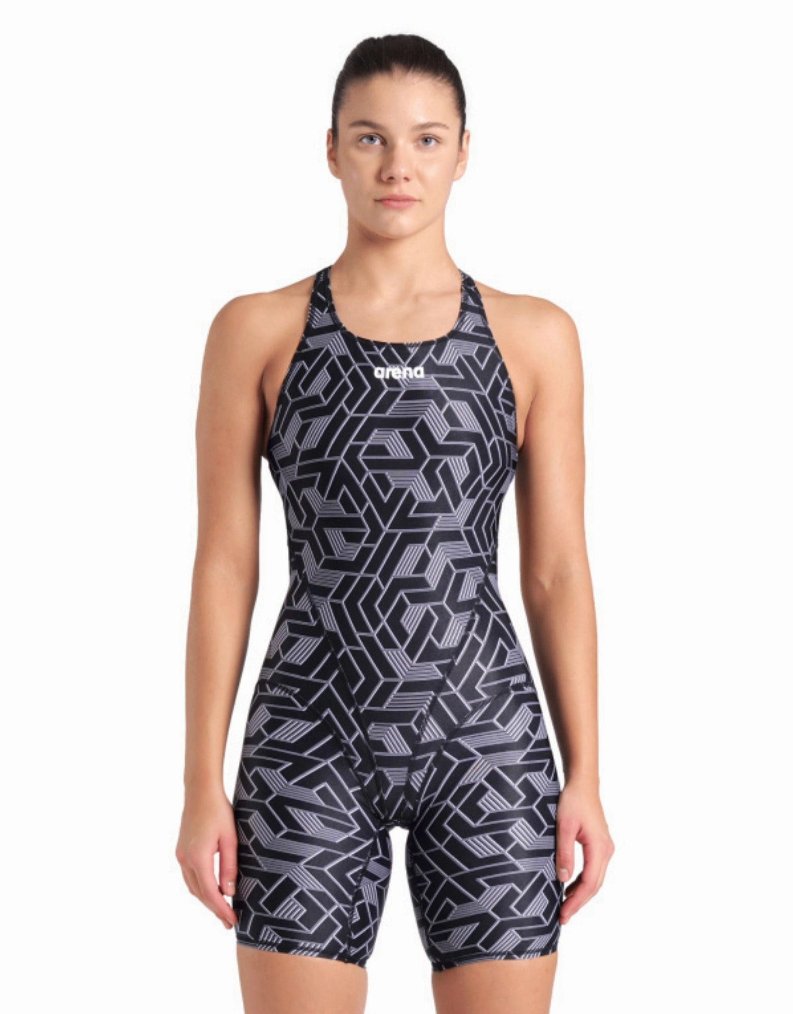 Escape Full Body Kneesuit - Black/Multi arena swimwear for men, arena competitive swimsuits