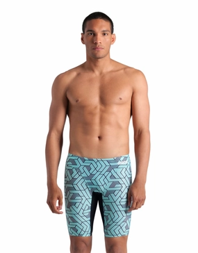 Escape Swim Jammer - Black/Water arena swimwear for men, arena competitive swimsuits