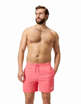 Essentials 16" Watershorts - Coral Orange speedo mens swimwear, speedo training swimsuits
