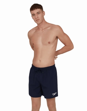 Essentials 16" Watershorts - Navy casual mens swimwear, affordable swimwear for men