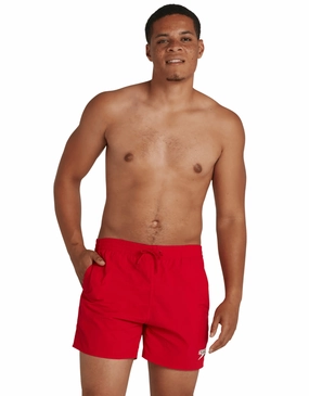 Essentials 16" Watershorts - Red speedo mens swimwear, speedo training swimsuits