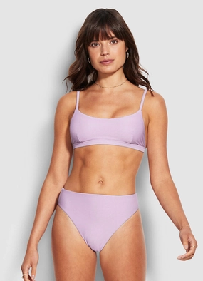 Essentials High Rise Pant - Lilac affordable swimwear for women, chic swimsuits for women