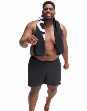 Essentials Plus 16" Watershorts - Plus Size - Black speedo mens swimwear, speedo training swimsuits