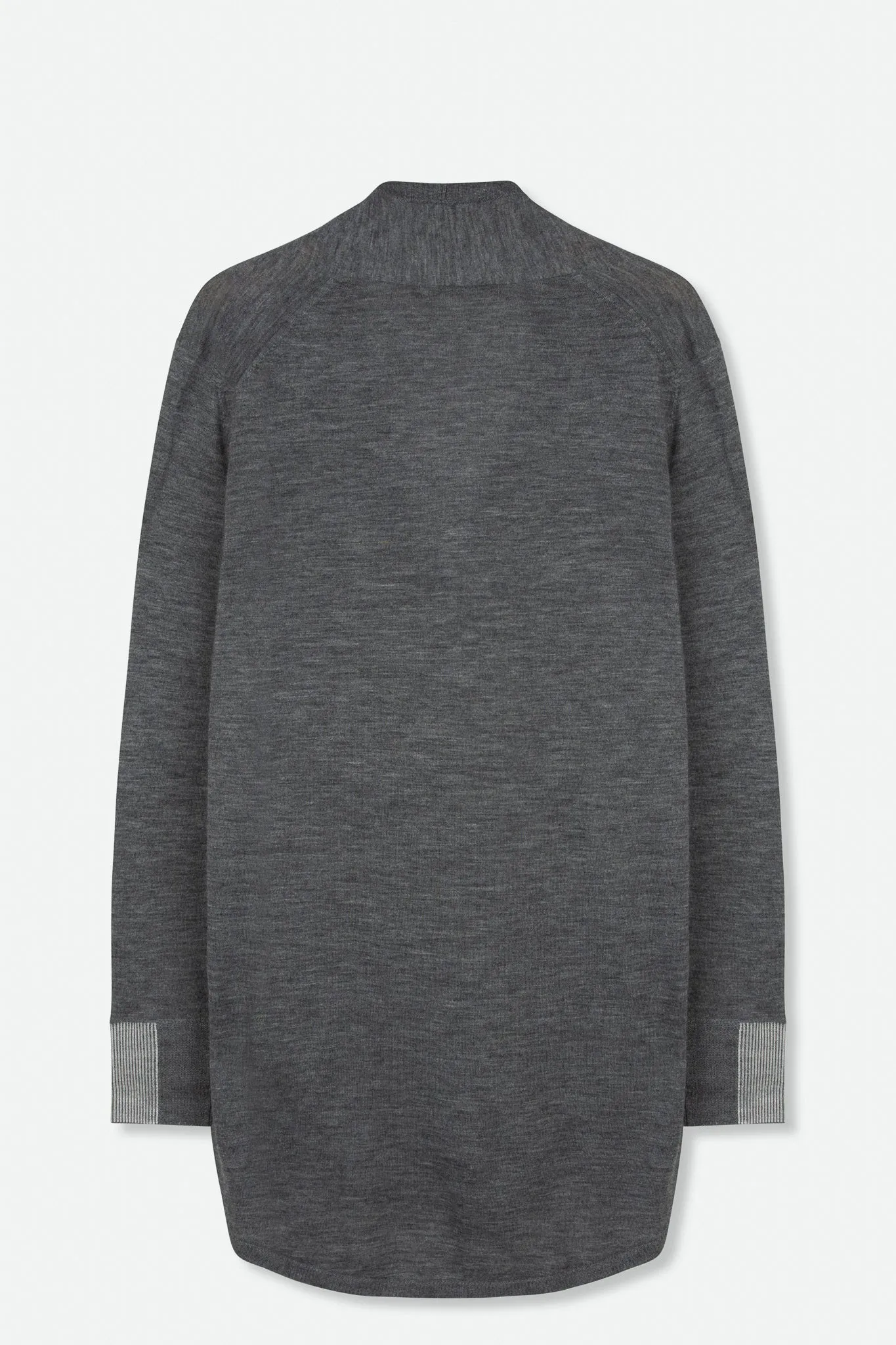 ETTORE SHAWL CARDIGAN IN FINE GAUGE CASHMERE