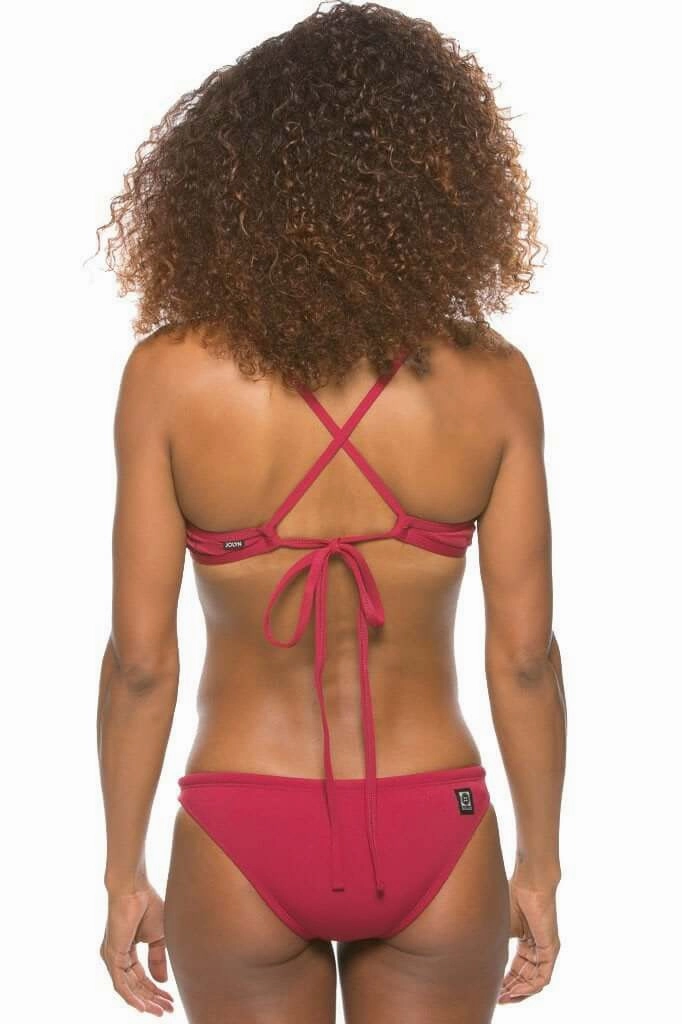 Europe Bikini Bottom - Cranberry mix and match bikinis, stylish women's bikini options
