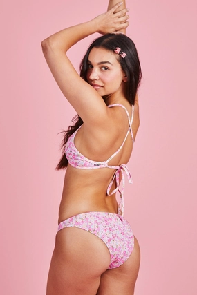 Europe Bikini Bottom - Whimsy Pink affordable swimwear for all, trendy swimwear for summer