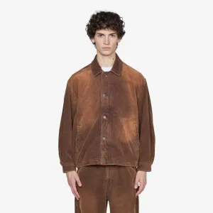 Fade Washed Corduroy Blouson Sand Brown