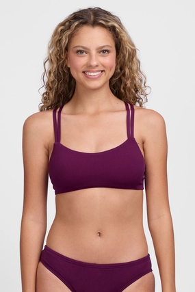 Fendrick Bikini Top - Cabernet mix and match bikinis, stylish women's bikini options