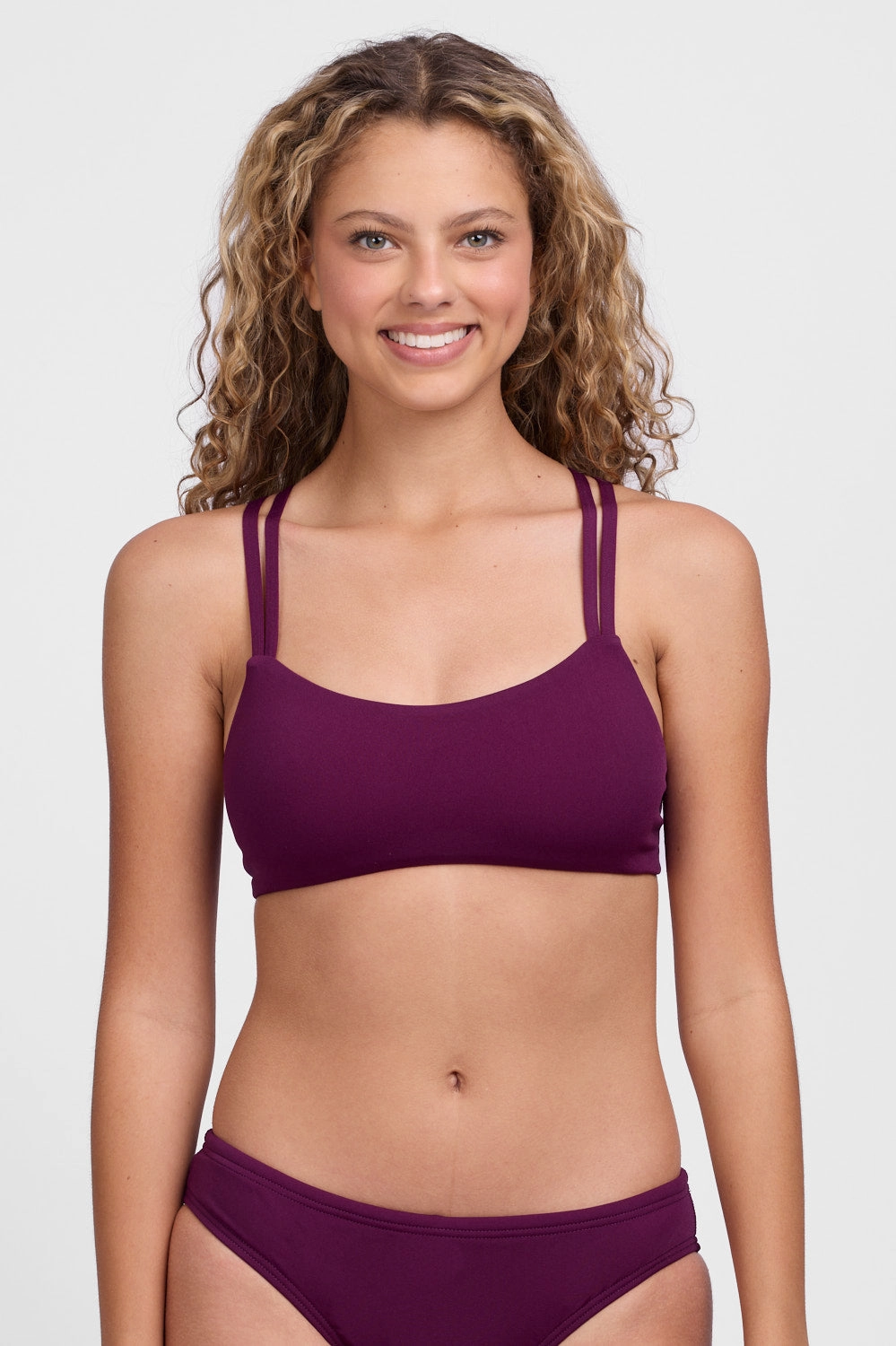 Fendrick Bikini Top - Cabernet mix and match bikinis, stylish women's bikini options