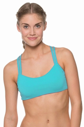 Fendrick Bikini Top - Hawaii Blue mix and match bikinis, stylish women's bikini options