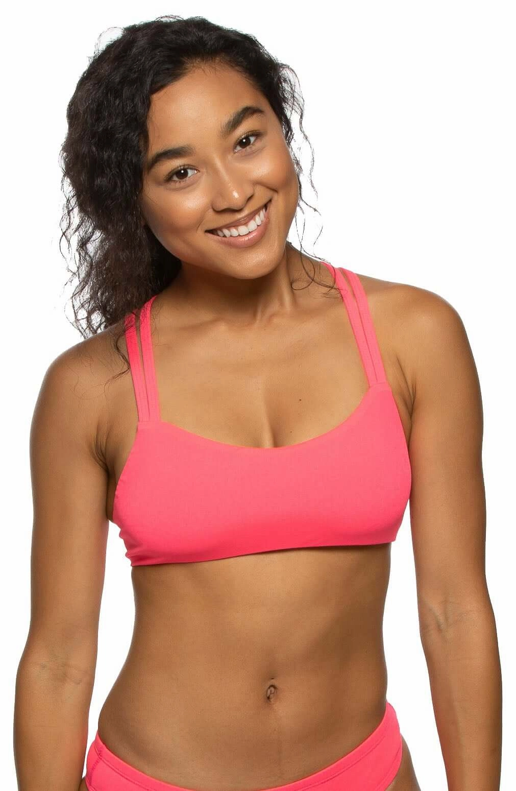Fendrick Bikini Top - Hot Pink inclusive swimwear styles, all season swimwear options