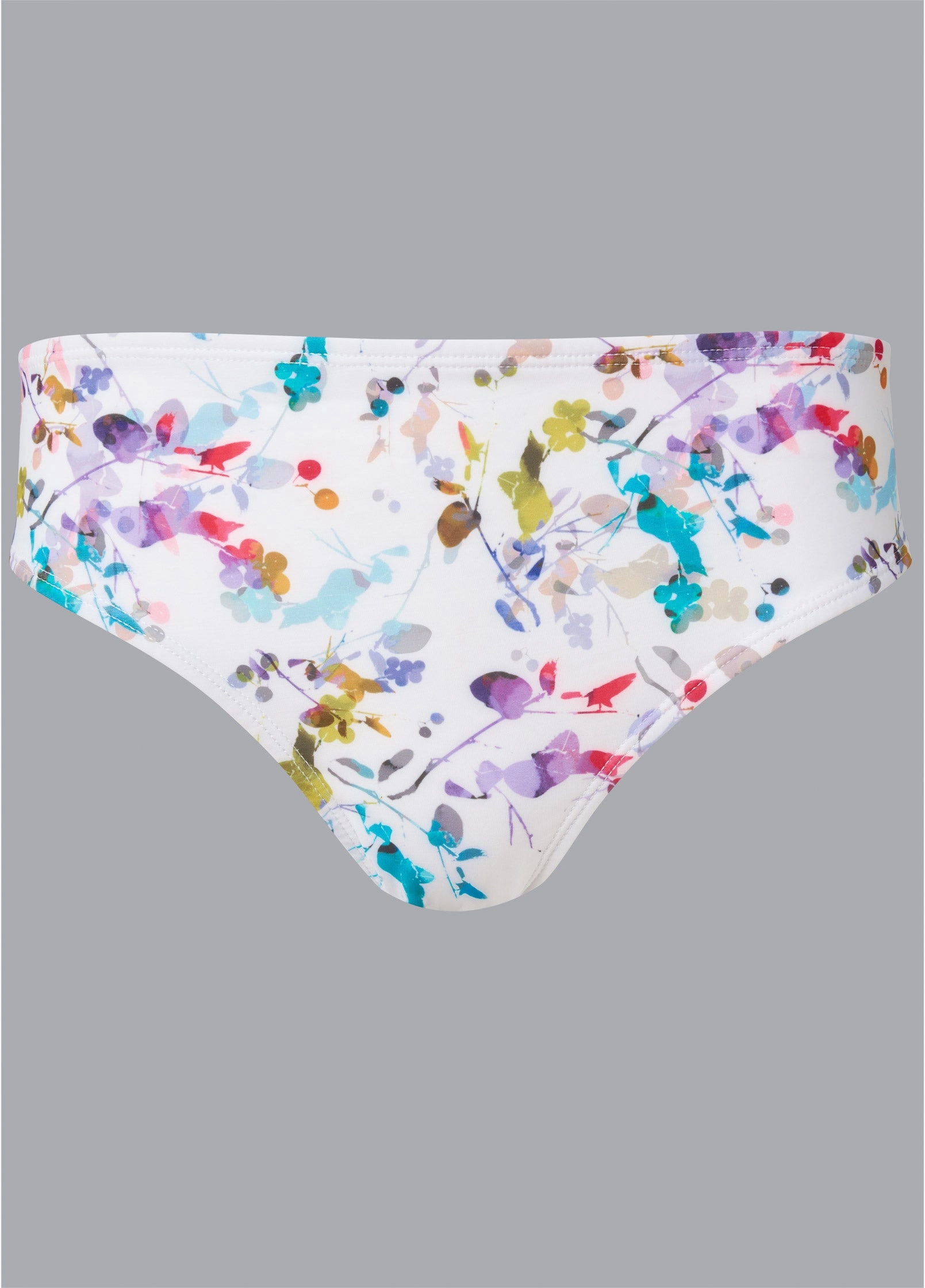 Fiji Mid Rise Moderate Bottom - Springtime Watercolors