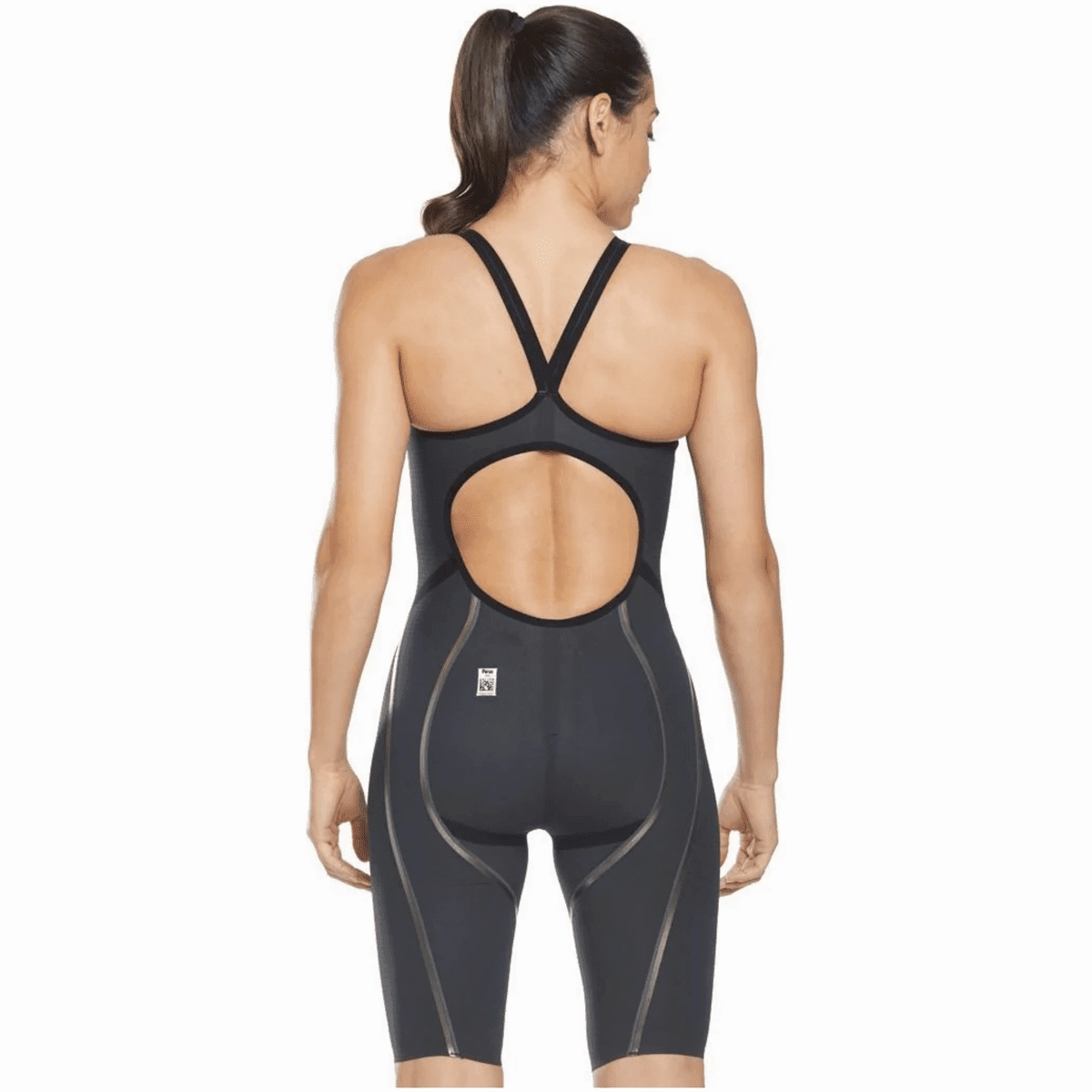 FINIS Rival 2.0 Open Back Women's Kneeskin - Grey/Black