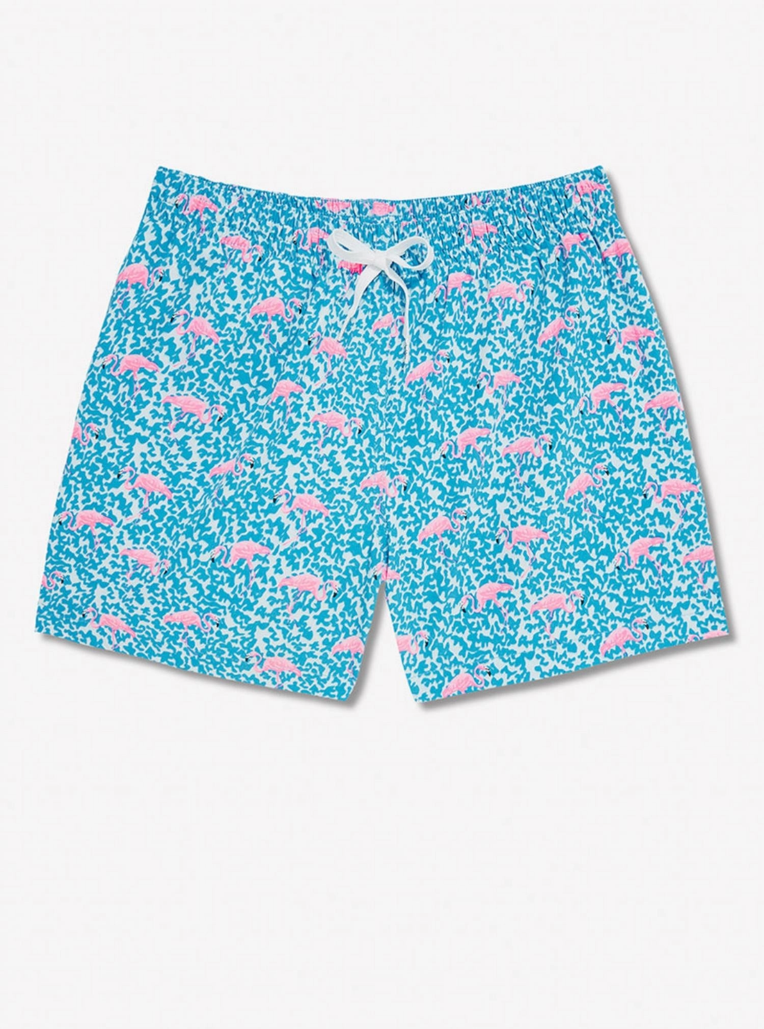 Flamingos Classic Swim Trunks In Blue