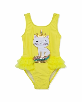 Flapdoodles Cat Swimsuit stylish teen girl swimsuits, teen girls swimwear sets