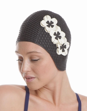 Flower Bubble Swim Cap fashy swimwear collection, fashy thermal swimwear
